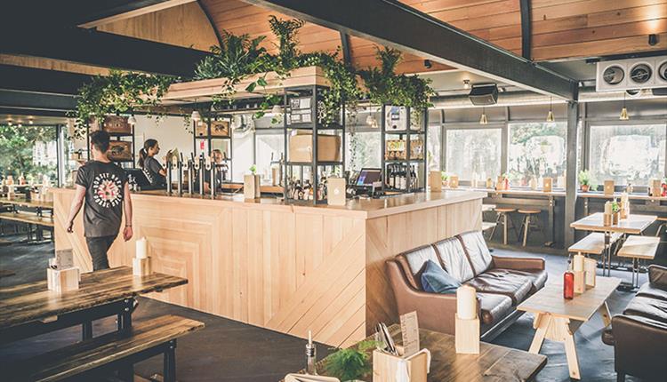 Beautifully aesthetic interior of The Stable restaurant 